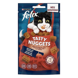 Felix Tasty Nuggets Katzensnack Rind und Lamm für erwachsene Katzen 180 g - 3 x 180 g – Bild 1 von 4