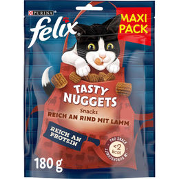 Felix Tasty Nuggets Katzensnack Rind und Lamm für erwachsene Katzen 6x180g – Bild 1 von 7