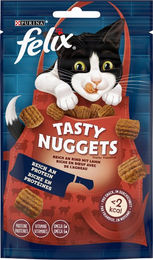 Produktbild von Felix Tasty Nuggets Leckerli Rind & Lamm für Katzen 50 g