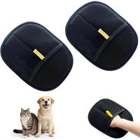 Produktbild von FELIXLEO Fellpflegehandschuh Tierhaarentferner für Katze und Möbel in Schwarz