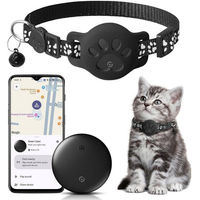 Produktbild von FELIXLEO GPS Katzen Tracker Bluetooth Tracker Schwarz IP68 wasserdicht für Google Find My App