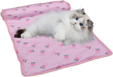 FELIXLEO Hundematte aus Baumwolle für erwachsene Hunde und Katzen in Rosa – Bild 1 von 2