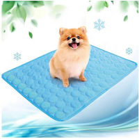 Produktbild von FELIXLEO Hundematte aus Eisseide in Blau wasserdicht zur Kühlung für Hunde aller Altersstufen