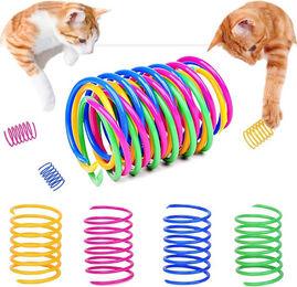 FELIXLEO Intelligenzspielzeug für Katzen mit bunten Springspiralen aus Kunststoff 20-teilig – Bild 1 von 5