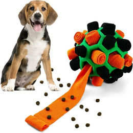 FELIXLEO Intelligenzspielzeug Schnüffelball aus Fleece für Hunde aller Größen und Altersstufen in Bunt – Bild 1 von 5