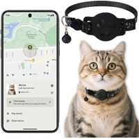 Produktbild von FELIXLEO Katzen-Tracker GPS Katzenhalsband mit Bluetooth Mini Finder wasserdicht Schwarz aus Nylon