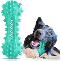 Produktbild von FELIXLEO Kauspielzeug Zahnbürste für Hunde in Knochenform aus Naturkautschuk Blau