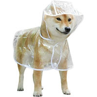 Produktbild von FELIXLEO Regenmantel für Hunde und Katzen mit Kapuze transparent und verstellbar