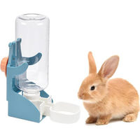 Produktbild von FELIXLEO Trinkflasche Wasserspender für Kaninchen und Meerschweinchen Blau 500ml aus Kunststoff
