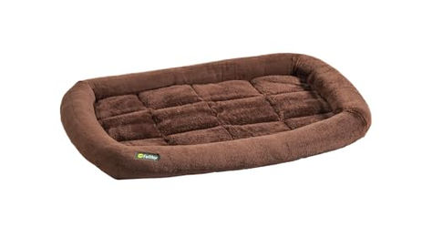 Produktbild von Fellby Hundebett aus Plüsch Braun 80 x 55 cm