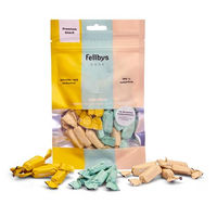 Produktbild von Fellby Hundesnacks Filet-Bonbons Selection Trockenfleisch mit hohem Fleischanteil und Monoprotein Ente Huhn Pferd 65g - 65 g