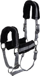 Produktbild von Fellhalfter Dante BR Grau für Vollblut Pferde