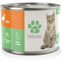 Produktbild von Fellicita Ente pur Monoprotein Pastete für Adult Katzen 6 x 200g - 6 x 200 g