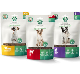 Fellicita Fellonis Hundesnacks Fleischstreifen Mixpaket Getreidefrei 3 x 100g - 3 x 50 g – Bild 1 von 1