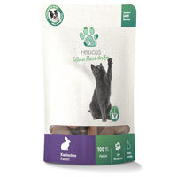 Produktbild von Fellicita Fellonis Katzensnacks Kaninchen Fleischstreifen getreidefrei und monoprotein 50g