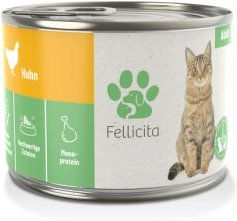 Fellicita Huhn pur Monoprotein Paté für Katzen Adult 6x 200g - 6 x 200 g – Bild 1 von 3