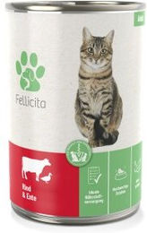 Fellicita Hundepaté Rind und Ente Monoprotein Adult 6x 400g - 6 x 400 g – Bild 1 von 3