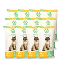 Produktbild von Fellicita Katzen Nassfutter Huhn & Käse Paté Getreidefrei Adult 12x100 g - 12 x 100 g