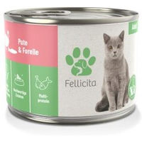 Produktbild von Fellicita Katzen Nassfutter Paté Pute und Forelle Adult 6x 200g Monoprotein - 6 x 200 g