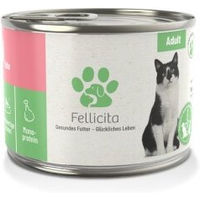 Produktbild von Fellicita Katzen Nassfutter Pute Monoprotein Paté Adult 6x1,2 kg - 6 x 200 g