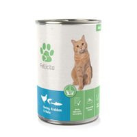 Produktbild von Fellicita Katzenfutter Dose mit Hering, Garnele und Huhn 6x400g - 6 x 400 g