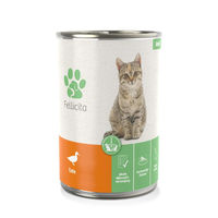 Produktbild von Fellicita Katzenfutter Ente Dose 6x400g - 6 x 400 g