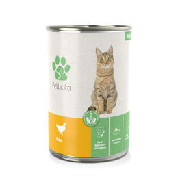 Produktbild von Fellicita Katzenfutter Huhn Dose 6x400g - 6 x 400 g