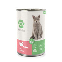 Produktbild von Fellicita Katzenfutter Pute und Forelle Dose 6x400g - 6 x 400 g