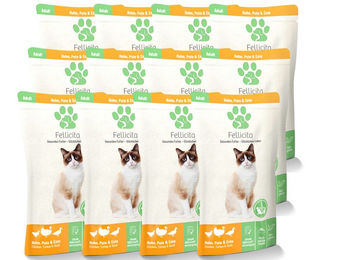 Fellicita Katzenpastete Huhn Pute Ente Getreidefrei Adult 12 x 1,2 kg - 12 x 100 g – Bild 1 von 3