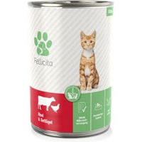 Produktbild von Fellicita Katzenpastete Rind und Geflügel für Kitten 6x 400g - 6 x 400 g