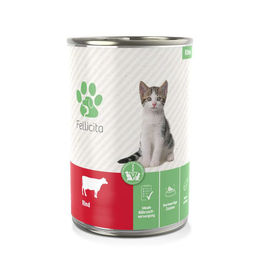 Produktbild von Fellicita Kitten Nassfutter Rind 6x400g - 6 x 400 g