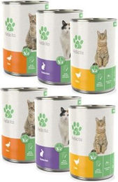 Fellicita Mixpaket Nr. 5 Monoprotein Nassfutter für ausgewachsene Hunde mit Huhn, Kaninchen und Ente 6x 400g – Bild 1 von 2