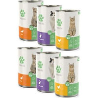 Produktbild von Fellicita Mixpaket Nr. 5 Monoprotein Nassfutter für ausgewachsene Hunde mit Huhn, Kaninchen und Ente 6x 400g