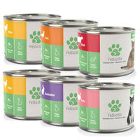 Produktbild von Fellicita Monoprotein Katzennassfutter Mixpaket Pastete Getreidefrei 6 x 200g - 6 x 200 g