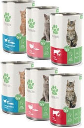 Fellicita Multiprotein Mixpaket Nr. 6 Paté für Adult Katzen 6x 400g - 6 x 400 g – Bild 1 von 2