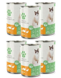 Fellicita Premium Katzen Nassfutter Pastete Huhn Pute Ente Adult Getreidefrei 6 x 400g - 6 x 400 g – Bild 1 von 4