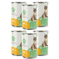 Produktbild von Fellicita Premium Nassfutter für Katzen Adult Huhn & Lachs Pastete Getreidefrei 6 x 400g - 6 x 400 g