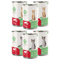 Produktbild von Fellicita Premium Nassfutter für Kitten Pastete Rind und Geflügel getreidefrei 6 x 400g - 6 x 400 g