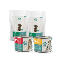 Produktbild von Fellicita Probierpaket Hund Nassfutter Adult Stückchen in Sauce Rind Huhn Hirsch 300g