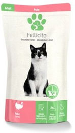 Fellicita Pute Paté Monoprotein Nassfutter für Adult 12x 1,2 kg - 12 x 100 g – Bild 1 von 3