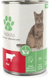 Fellicita Rind Paté Monoprotein Katzenfutter Adult 6x 400g - 6 x 400 g – Bild 1 von 3