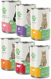 Fellicita Single Protein Nassfutter Paté für Katzen Adult Multipack 6x400 g – Bild 1 von 2