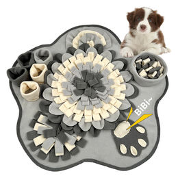 Fellnasenstube Schnüffelmatte Grau Intelligenzspielzeug für Hunde aus Polyester – Bild 1 von 1