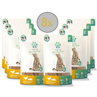 Produktbild von Fellon Fellicita Fellonis Hundesnacks Fleischstreifen Huhn und Flussbarsch getreidefrei 8 x 50g