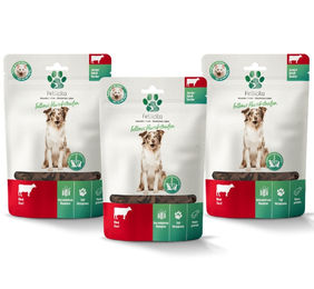 Fellon Fellicita Fellonis Hundesnacks Fleischstreifen vom Rind 3 x 100g – Bild 1 von 1