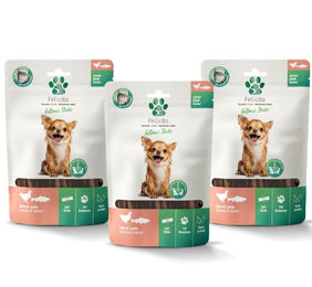 Fellon Fellicita Fellonis Hundesnacks Sticks Huhn und Lachs getreidefrei kaltgeformt 3 x 100g – Bild 1 von 1