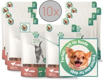 Fellonis Hundesnacks Fellicita Huhn & Lachs Sticks getreidefrei 10x 50g – Bild 1 von 2