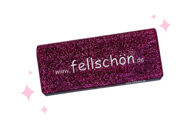 fellschön® Pferdebürste Glitzerpink – Bild 1 von 5