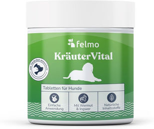 felmo KräuterVital Tabletten für Hunde zur Unterstützung der Magen-Darm-Verdauung 120 Stück – Bild 1 von 2