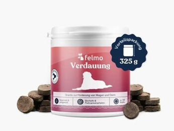 felmo Verdauungs-Snacks für Hunde mit Lamm und Insekt getreidefrei 330g – Bild 1 von 2